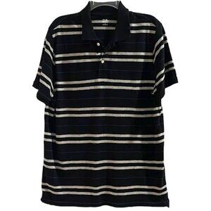 Gap striped ss polo XL